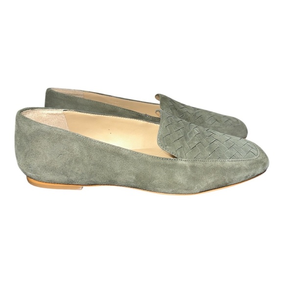 Talbots women’s Tuscan Olive Suede Stella Flat\ loafers size 8M - Picture 1 of 9